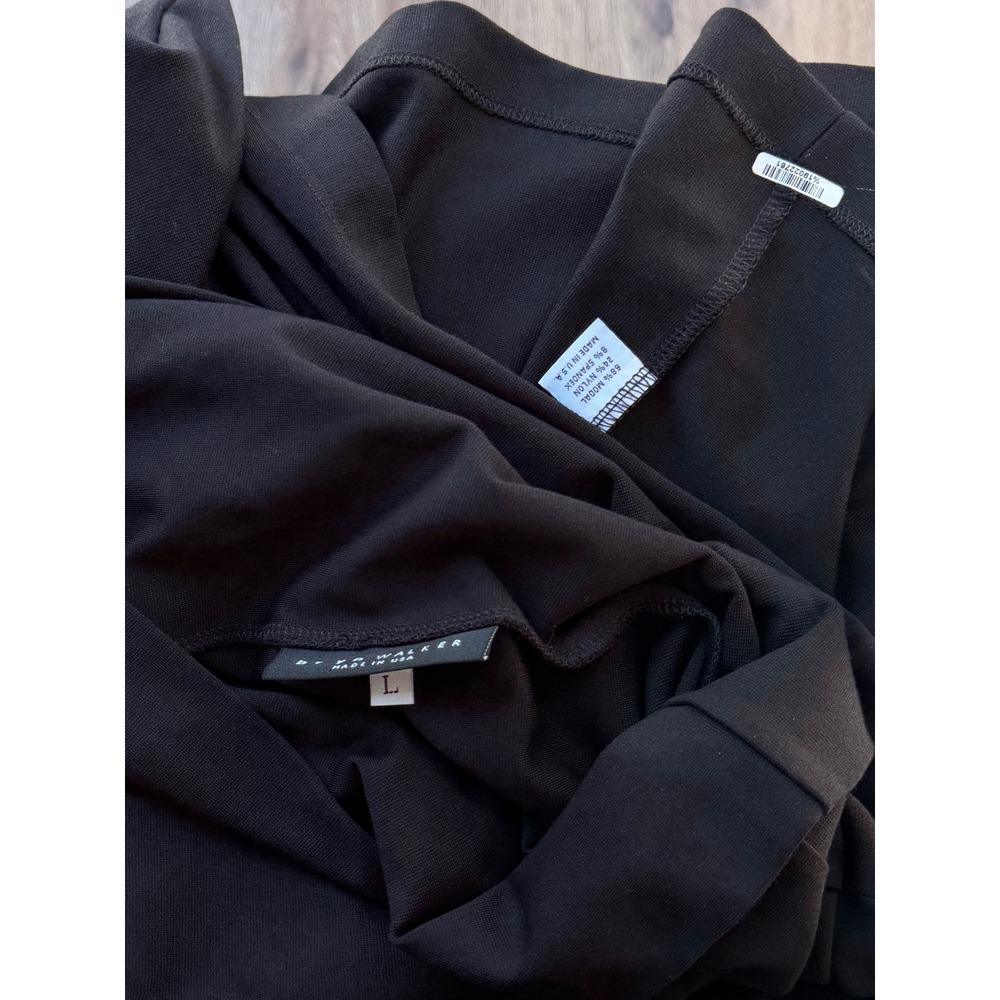 Bryn Walker Black Cowl Neck Drop Shoulder Sweatshirt Boxy Oversized Lagenlook L - Picture 5 of 8